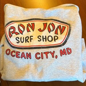 Ron Jon Light Gray Zip-Up Hoodie